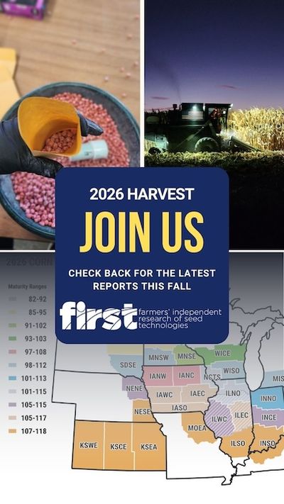 FIRST trial farmers and aerial image inviting users to come back to visit later